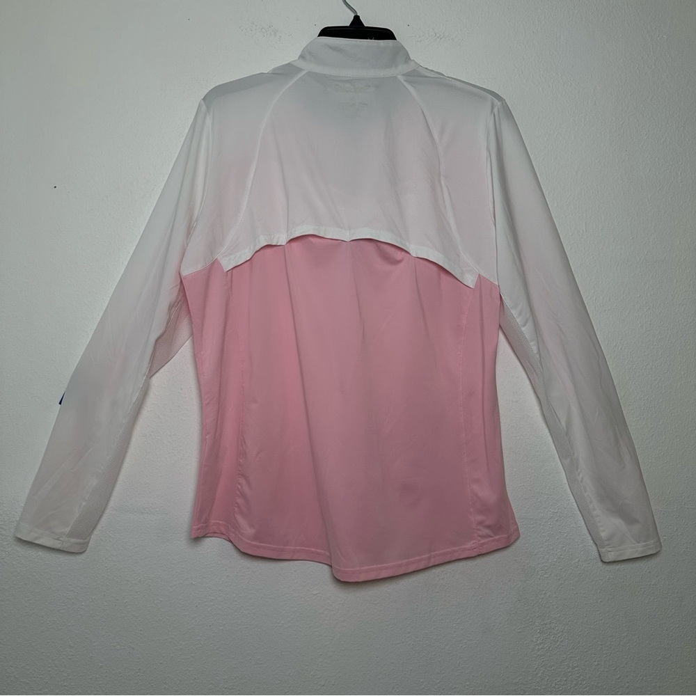 Sansoleil SunGlow Zip Mock Pink And White Long Sleeves UV 50+
Cooling - Picture 3 of 14